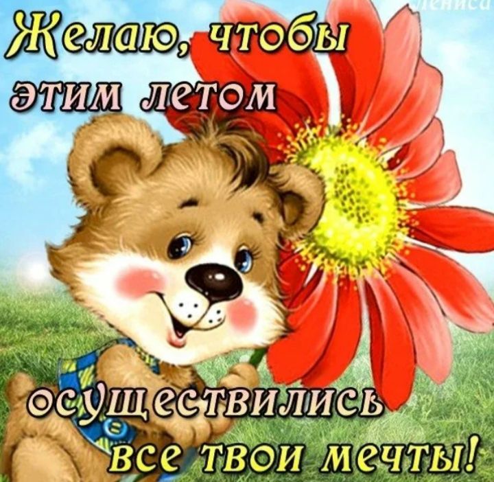Желаю, чтобы этим летом осуществились все твои мечты!