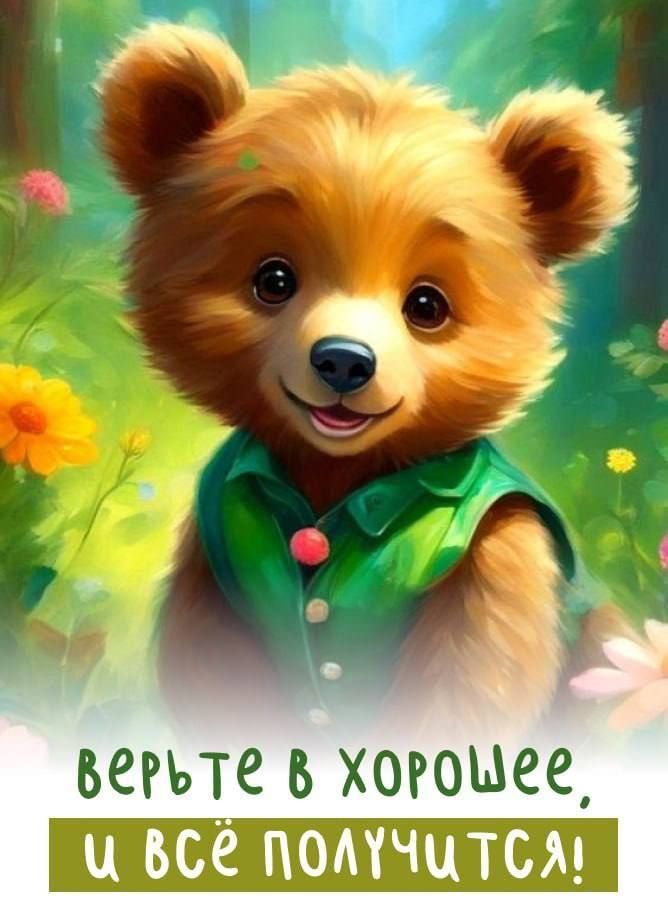верьте в хорошее, и всё получится!