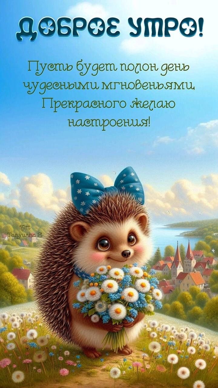 ДОБРОЕ УТРО! Пусть будет полон день чудесными мгновеньями, Прекрасного желаю настроения!