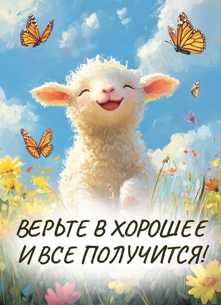 ВЕРЬТЕ В ХОРОШЕЕ И ВСЕ ПОЛУЧИТСЯ!