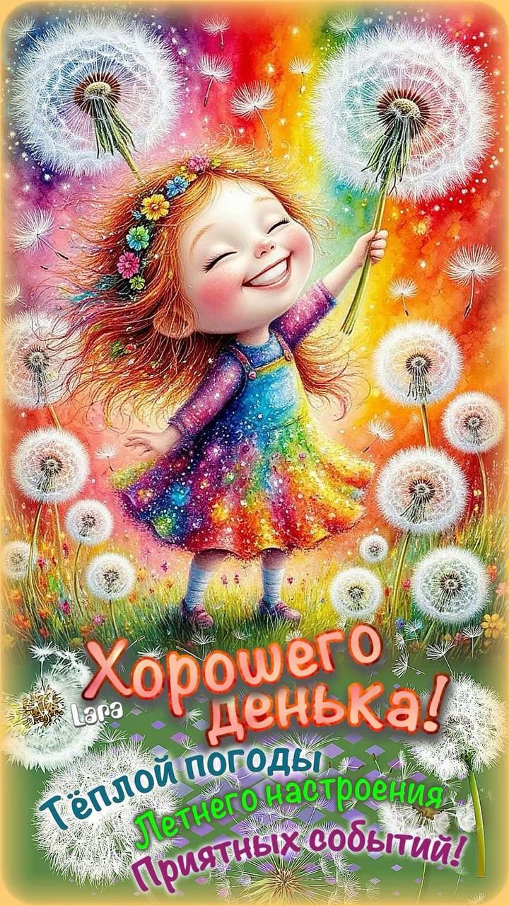 Хорошего денёкa! Тёплой погоды. Летнего настроения. Приятных событий!