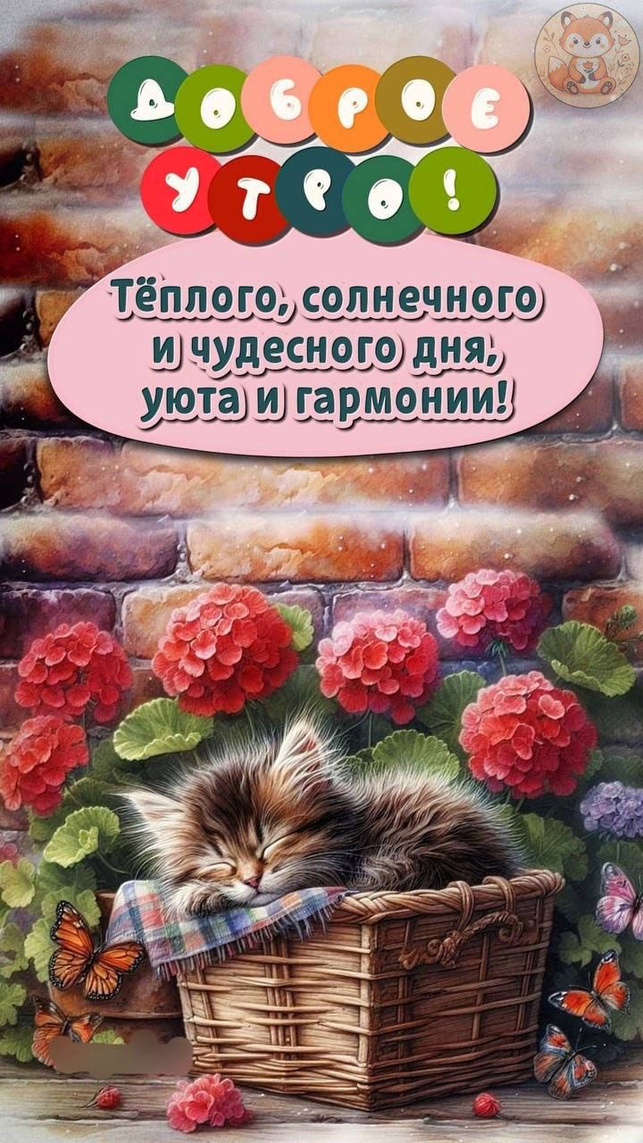 Доброе утро! Тёплого, солнечного и чудесного дня, уюта и гармонии!