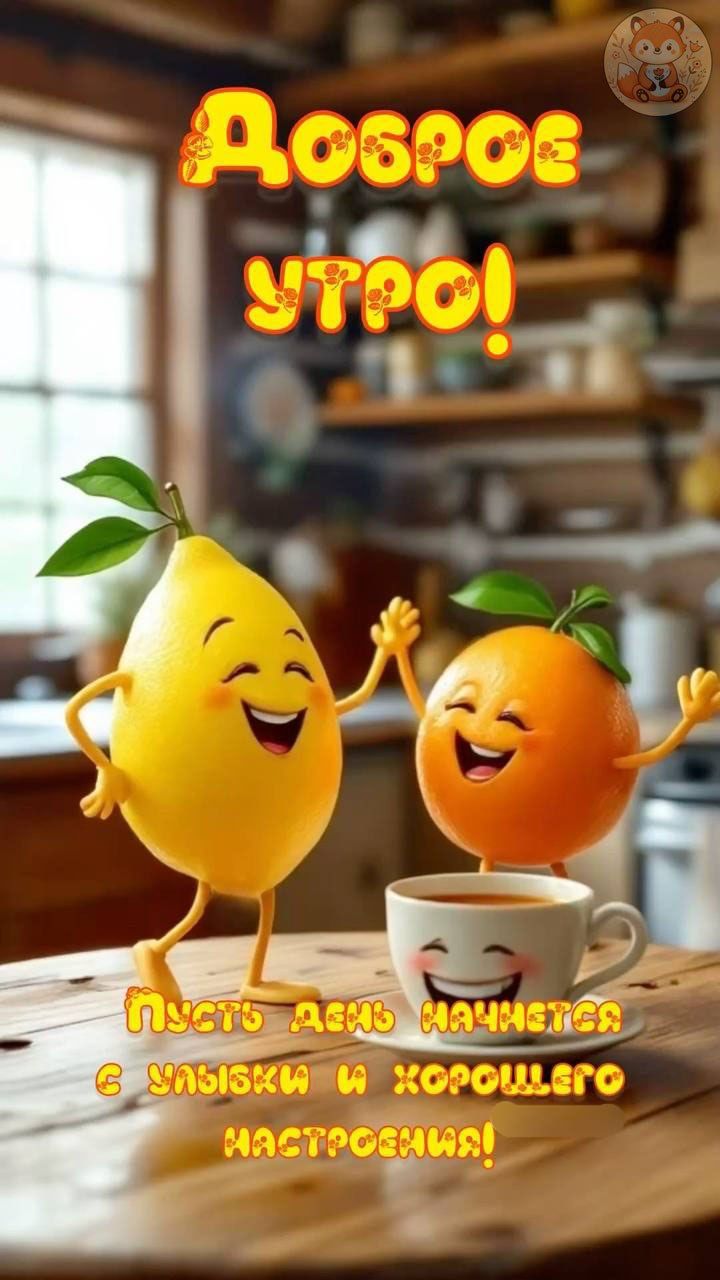 Доброе утро! Пусть день начинается с улыбки и хорошего настроения!