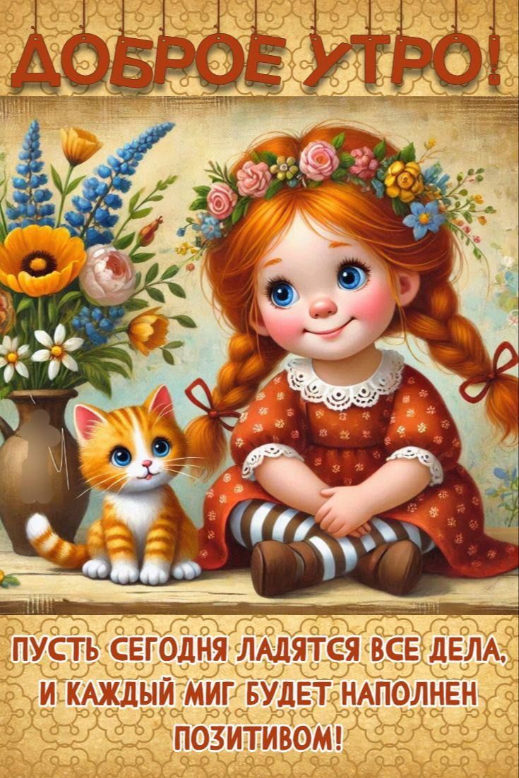 ДОБРОЕ УТРО!
ПУСТЬ СЕГОДНЯ ЛАДЯТЬСЯ ВСЕ ДЕЛА, И КАЖДЫЙ МИГ БУДЕТ НАПОЛНЕН ПОЗИТИВОМ!