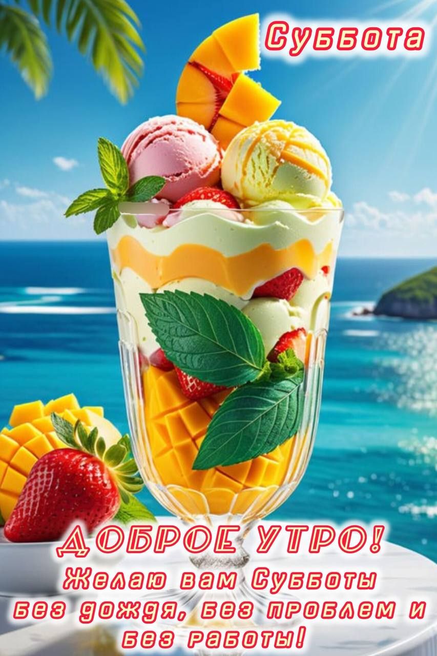 Доброе утро! Желаю вам Субботы без дождя, без проблем и без работы!