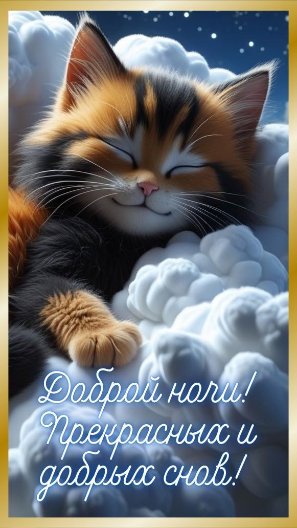 Доброй ночи! Прекрасных и добрых снов!