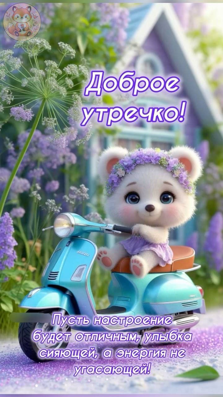 Доброе утречко!
Пусть настроение будет отличным, улыбка сияющей, а энергия не угасущей!