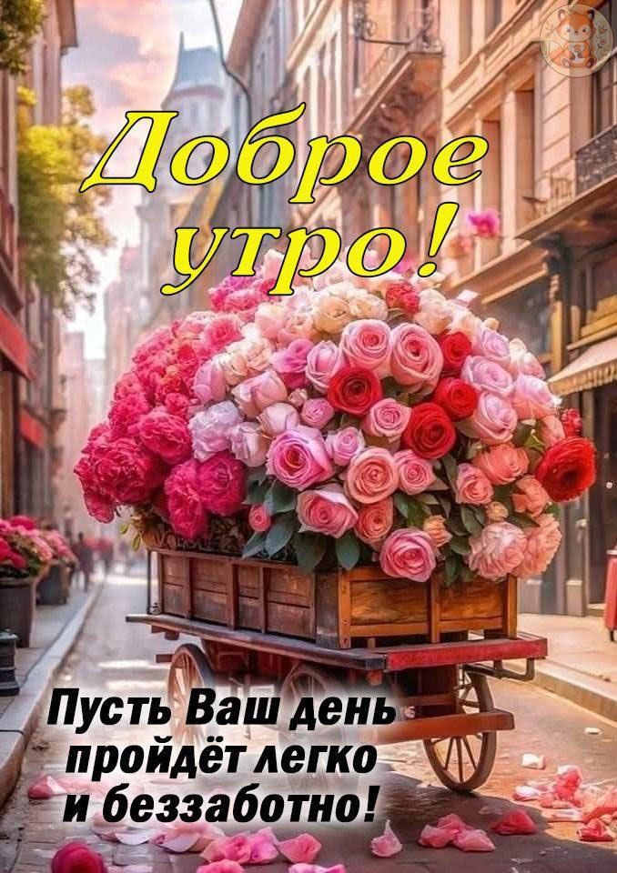 Доброе утро! Пусть Ваш день пройдёт легко и беззаботно!