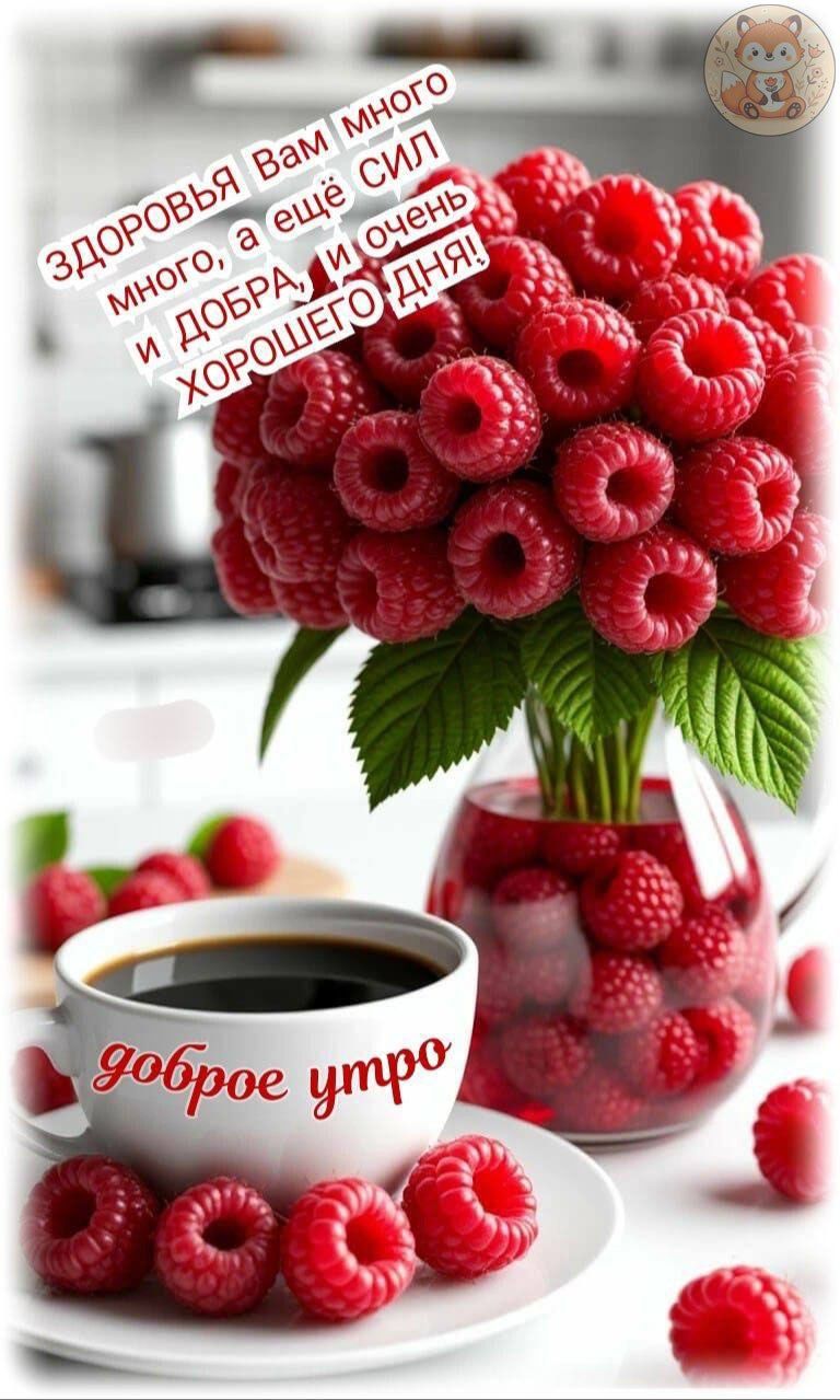 ЗДОРОВЬЯ ВАМ много много, а ещё СИЛ и ДОБРА, и очень ХОРОШЕГО ДНЯ! добрoе утро