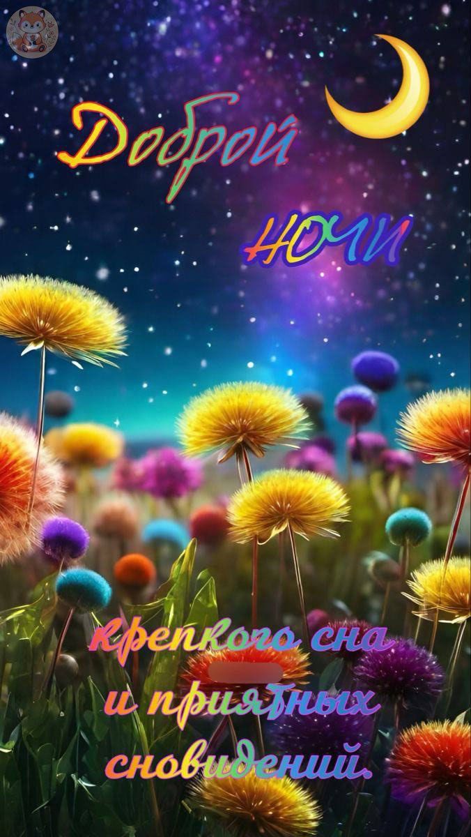 Доброй Ночи крепкого сна и приятных сновидений.