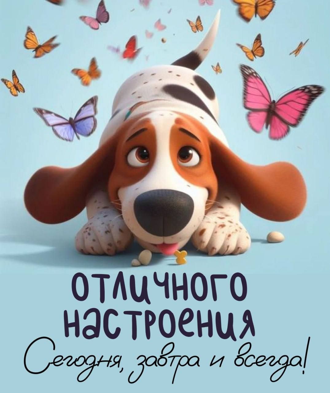 отличного настроения
Сегодня, заботы и всегда!