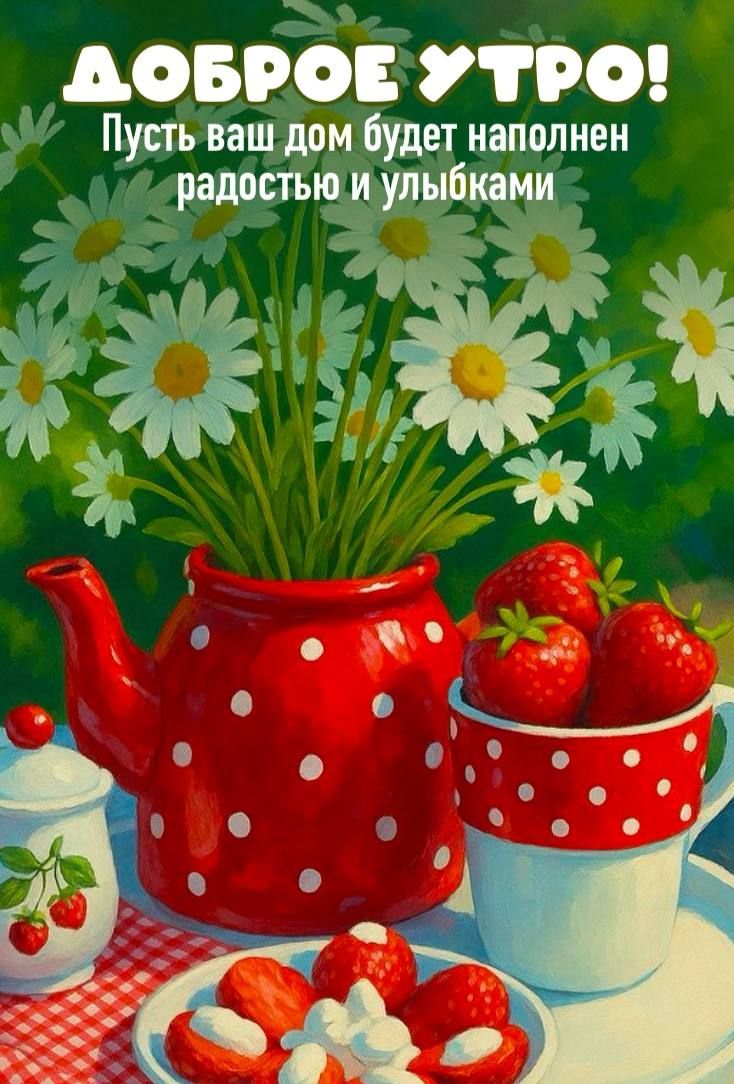 ДОБРОЕ УТРО! Пусть ваш дом будет наполнен радостью и улыбками