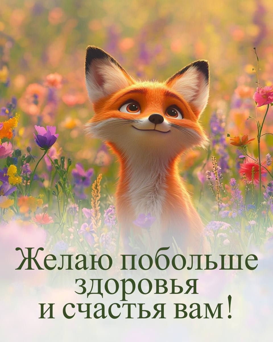 Желаю побольше здоровья и счастья вам!