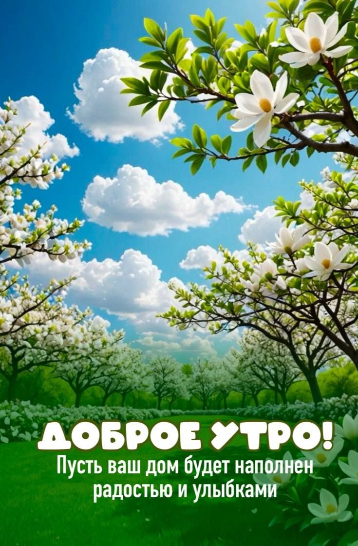 ДОБРОЕ УТРО! Пусть ваш дом будет наполнен радостью и улыбками