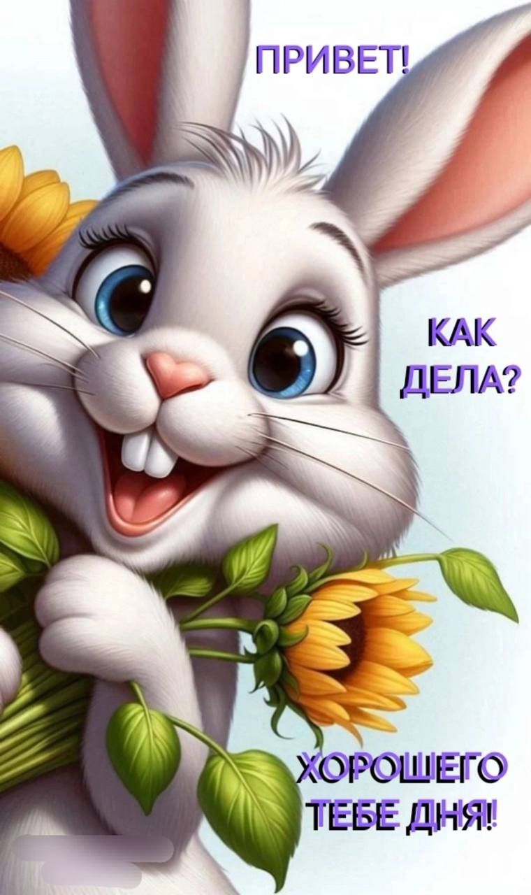 ПРИВЕТ! КАК ДЕЛА? ХОРОШЕГО ТЕБЕ ДНЯ!