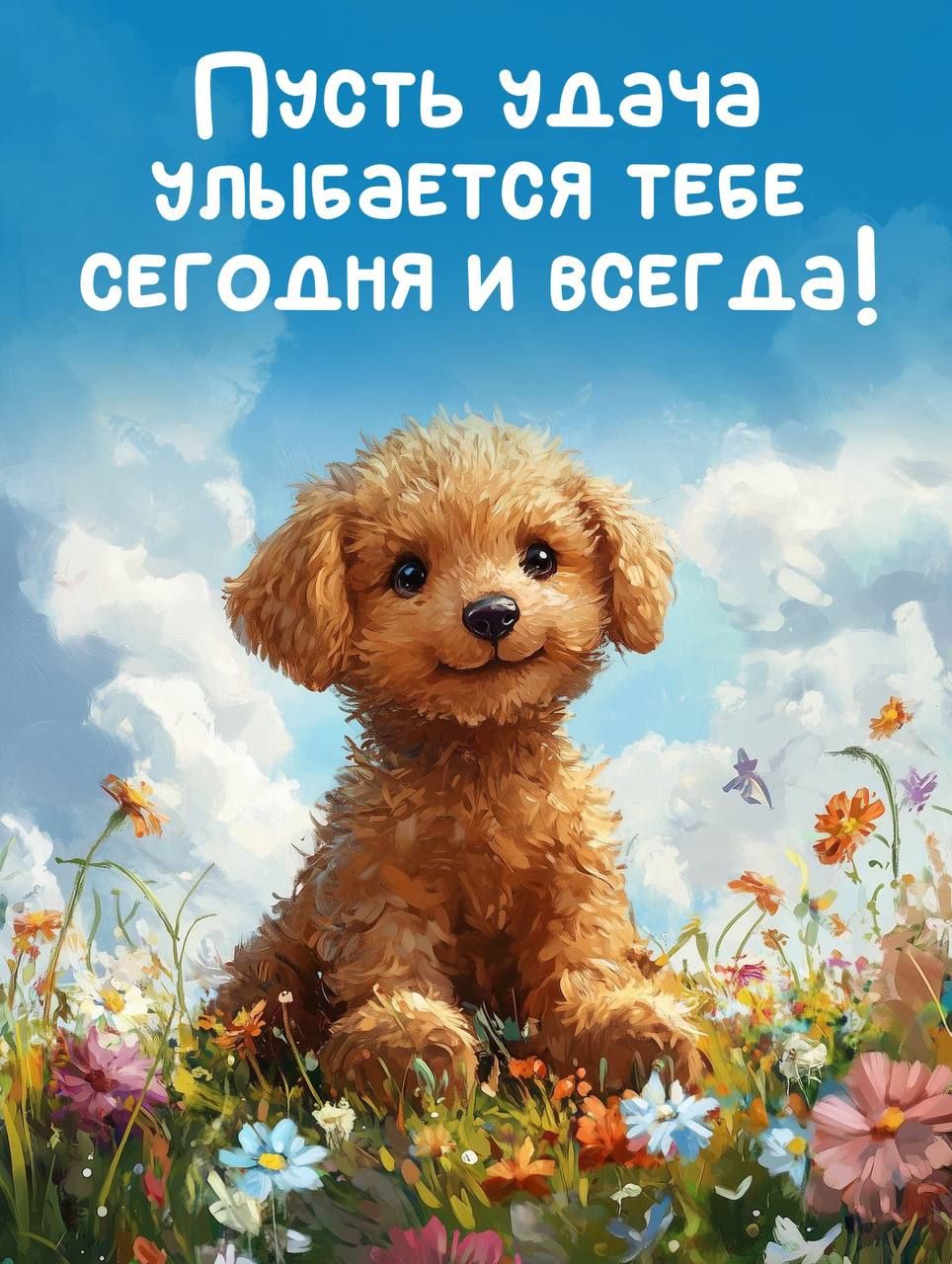 Пусть удача улыбается тебе сегодня и всегда!