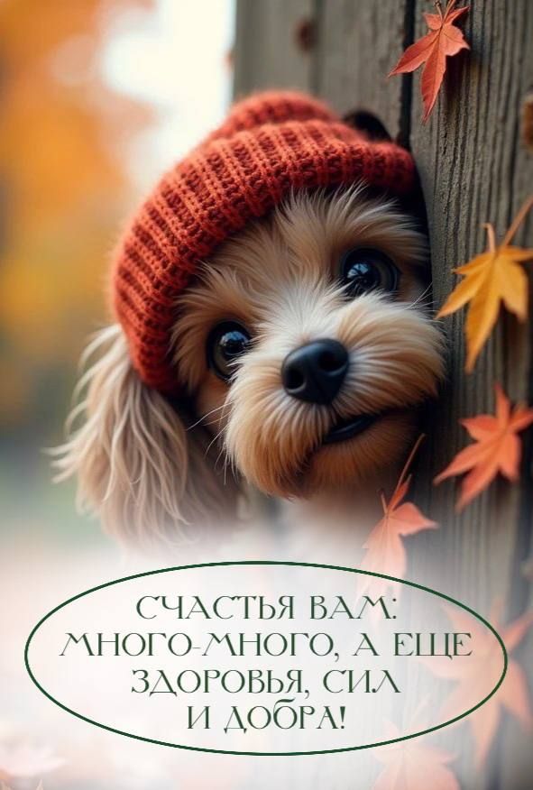 Счастья вам: много-много, а еще здоровья, сил и добра!