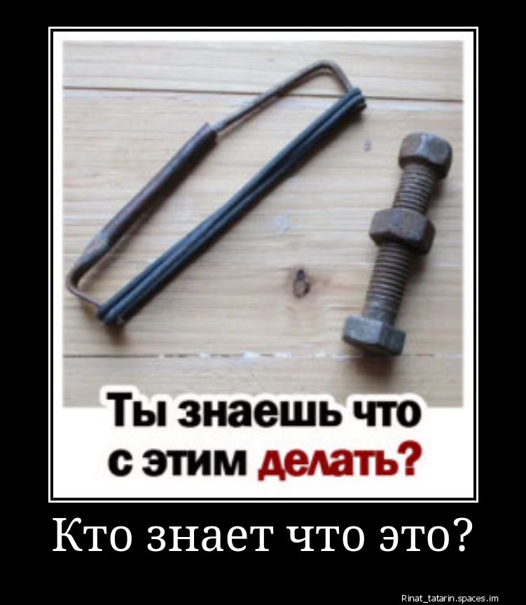 Ты знаешь что с этим сделать? Кто знает что это?