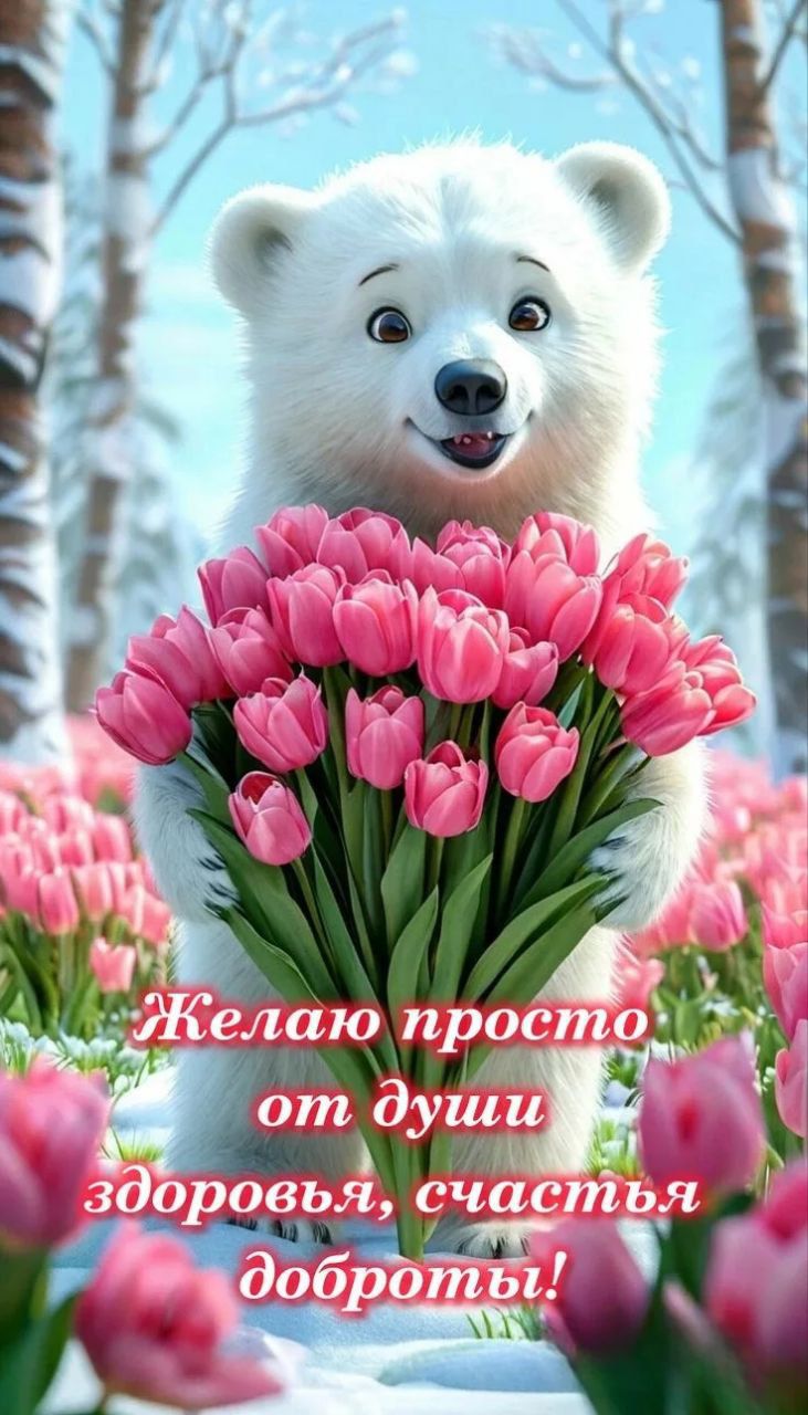 Желаю просто от души здоровья, счастья доброты!