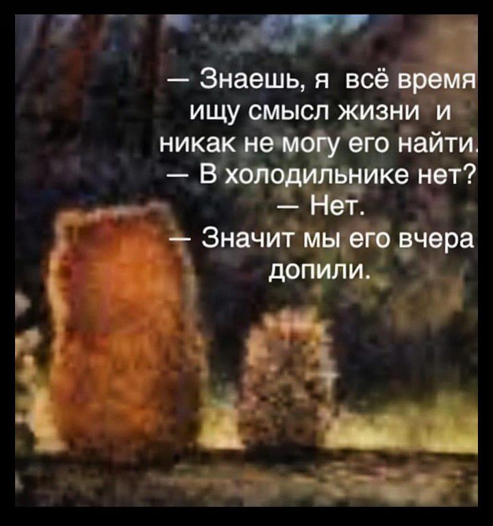 т Знаешья всё _ ищу смысл жизнии _ е ёго наити ике нет