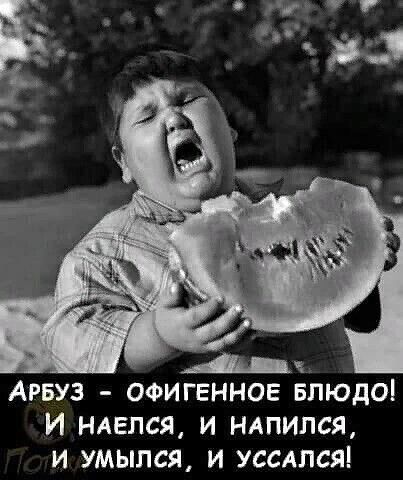 Арвуз офигенное БЛЮДО И нмгпся и ндпился и умылся и уссялся