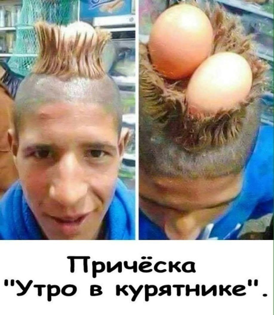 Прическа Утро в курятнике