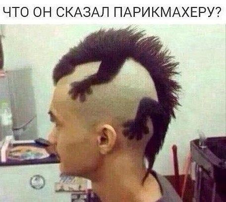ЧТО ОН СКАЗАЛ ПАРИКМАХЕРУ