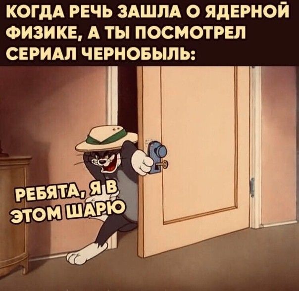 КОГДА РЕЧЬ ЗАШЛА О ЯДЕРНОЙ ФИЗИКЕ А ТЫ ПОСМОТРЕЛ СЕРИАЛ ЧЕРНОБЫЛЬ