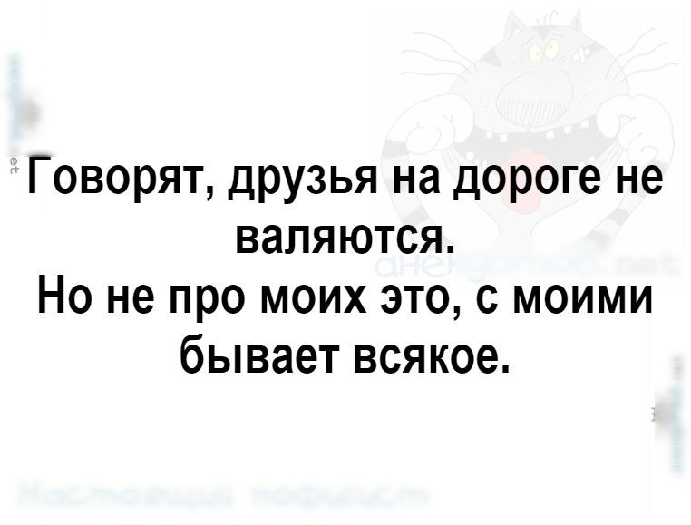 Говорят друзья на дороге не валяются Но не про моих это с моими бывает всякое