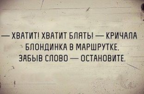 ХВАТИТ ХВАТИТ БЛЯТЬ КРИЧАПА БЛОНДИНКА В МАРШРУТКЕ ЭАБЫВ СППВП ОСТАНОВИТЬ Ы