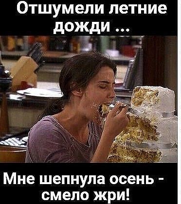 Отшумели летние дожди Мне шепнула осень смело жри