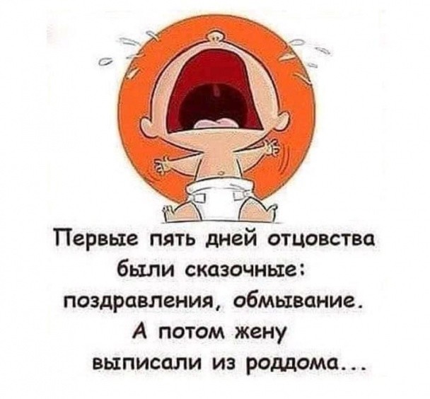 Первые пять дней бтцовства были сказочные поздравления обмывание А потом жену выписали из роддома