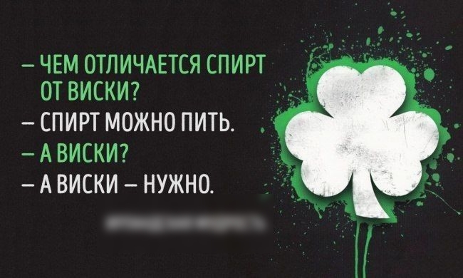 ЧЕМ ОТЛИЧАЕТСЯ СПИРТ ОТ ВИСКИ __ СПИРТ МОЖНО ПИТЬ А ВИСКИ А ВИСКИ НУЖНО