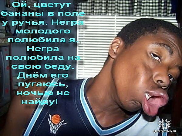 рей цветут бананы в по у ручья Нег молодого полюбила я Негра полюбила н свою беду