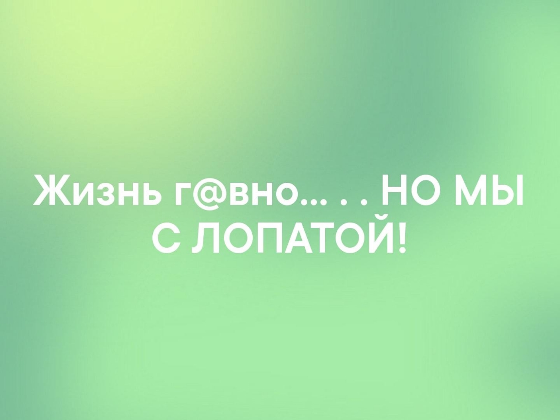 Жизнь гвно _НО МЫ С ЛОПАТОИ