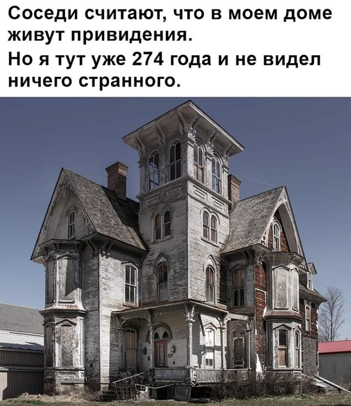 Соседи считают что в моем доме живут привидения Но я тут уже 274 года и не видел ничего странного
