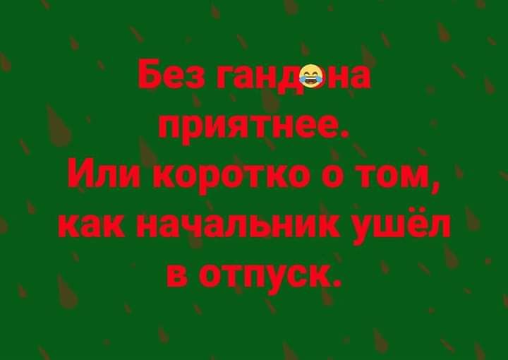Без пития приятнее Или коротко о том как начальник ушёл в отпуск