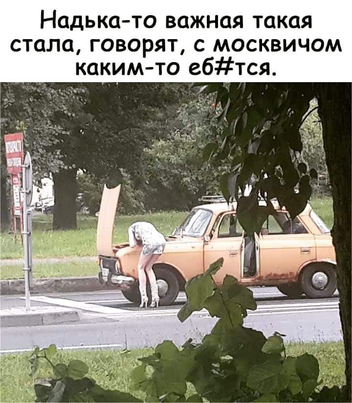 Надька то важная такая стала говорят с москвичам каким то ебтся