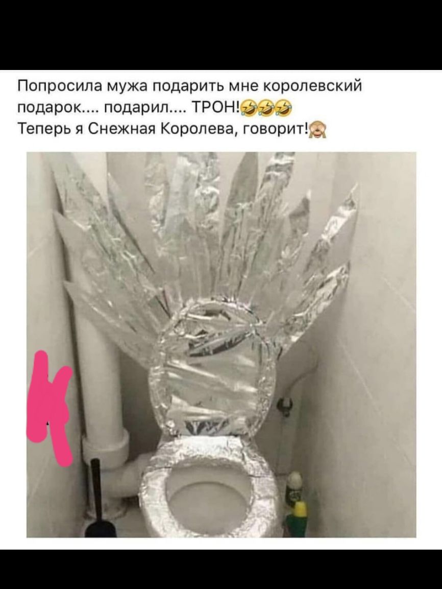 Попросила мужа подарить мне королевский подарок подарил ТРОН Теперь я Снежная Королева говорит