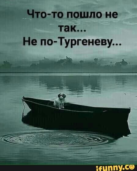 Что то пошло не так Не по Тургеневу