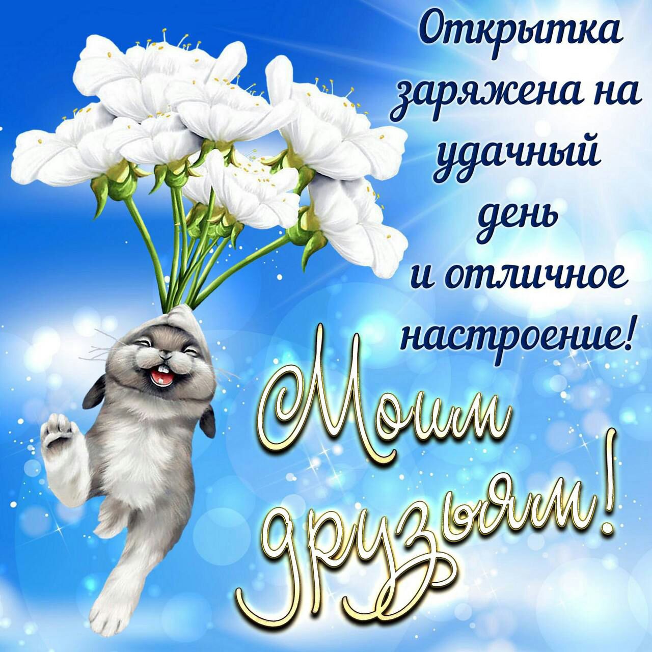 ТЕр Открытка удачный и отличное настроение СО