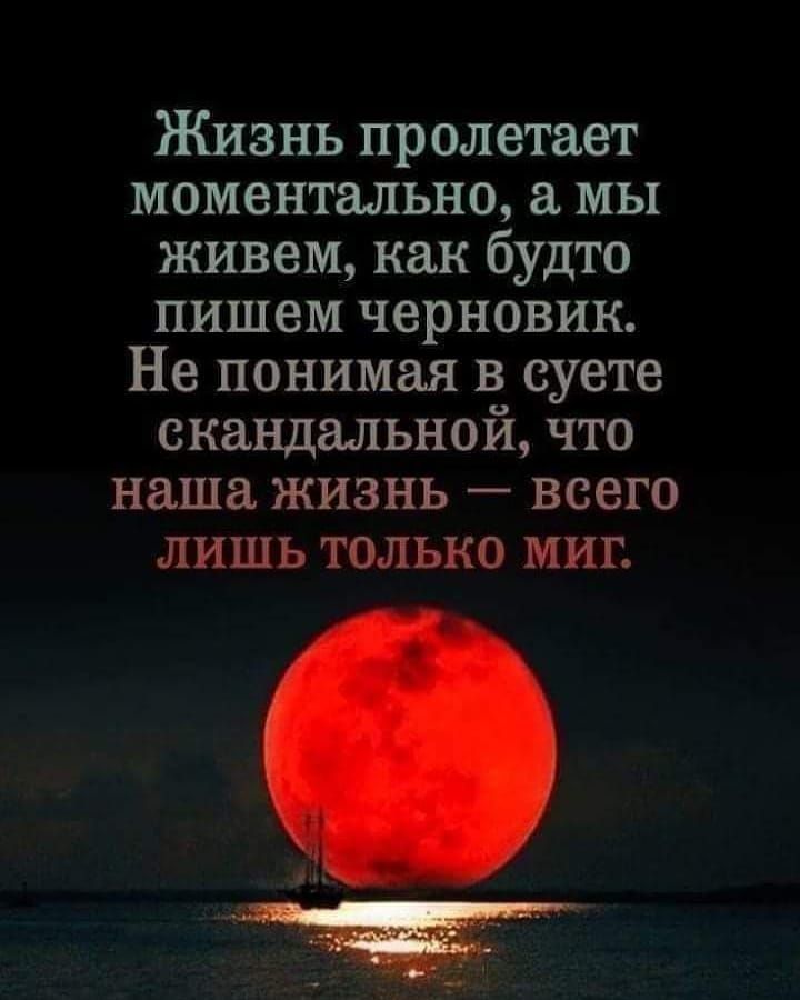 Жизнь пролетает моментально а мы живем как будто пишем черновик Не понимая в суете скандальной что наша жизнь всего лишь только миг