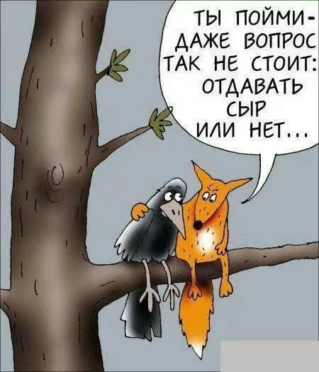 ТЫ пойми ДАЖЕ ВОПРОС ТАК НЕ стоит ОТААВАТЬ СЫР
