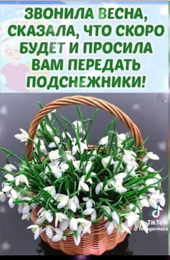 БУДЕТ И ПРОСИЛА ВАМ ПЕРЕДАТЬ ПОДСНЕЖНИКИ 0 т К тс ю АЧ Л ИА ОА вю ЗК С