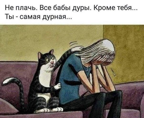 Не плачь Все бабы дуры Кроме тебя Ты самая дурная