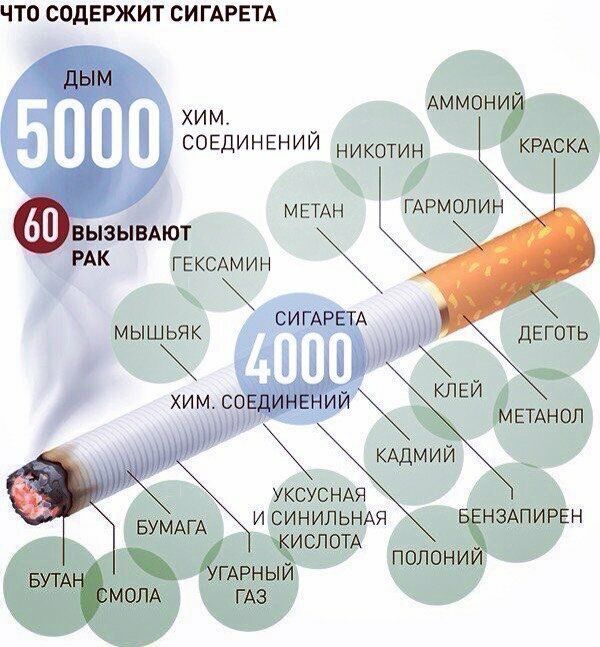 ЧТО СОДЕРЖИТ СИГАРЕТА хим _ АММОНУ совдинвнии никотин КРАСКА МЕТАН ГАРМОЛИН Ы вызыщют РАК гэксмиин мыш МЕТАНОЛ мъ кддмий УКСУСНАЯ БУМАГА _ и СИНИЛЬНАЯ БЁНЗАПИРЕН полони ДЕГОТЬ И СЛ ОТА АРНЬЁ А ГАЗ