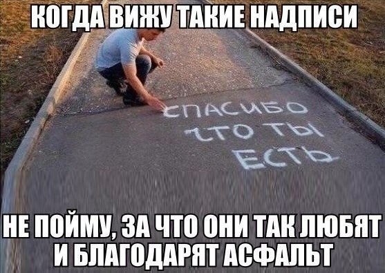 Гддвиншт йінпдписи Е ПВЙМУ ЗА ЧП пни ТАН ЛЮБИТ И БЛдЮддРнТ АСФАЛЬТ