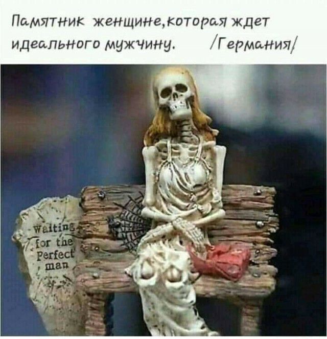 Памятник женщинвжотороья ждет идеального мужчину Г армания