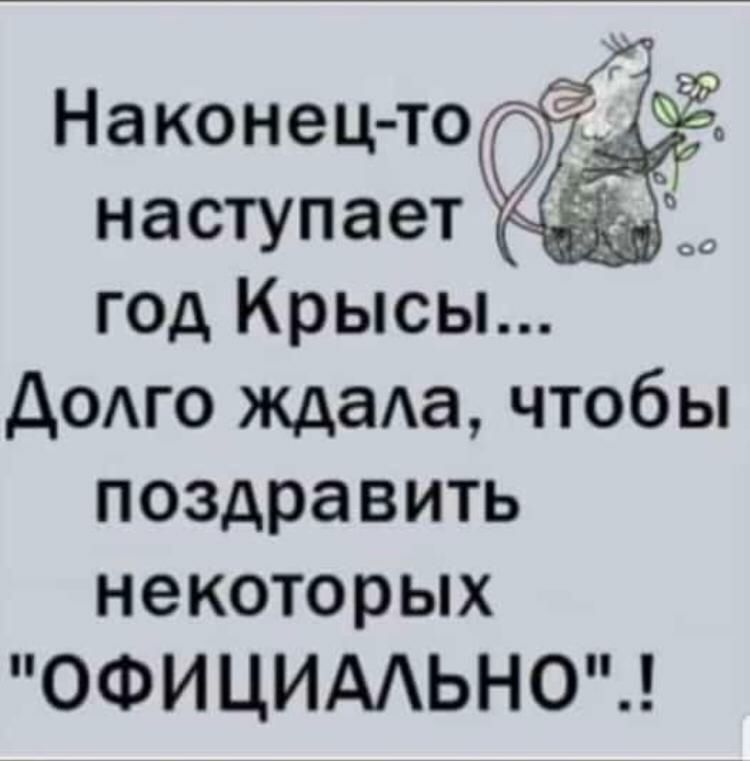год Крысы Додго ждада чтобы поздравить некоторых ОФИЦИААЬНО
