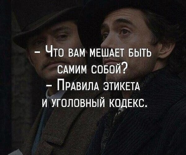 Что ВАМ МЕШАЕТ выть сдмим совой ПРАВИЛА зтикш и уголовный КОДЕКС